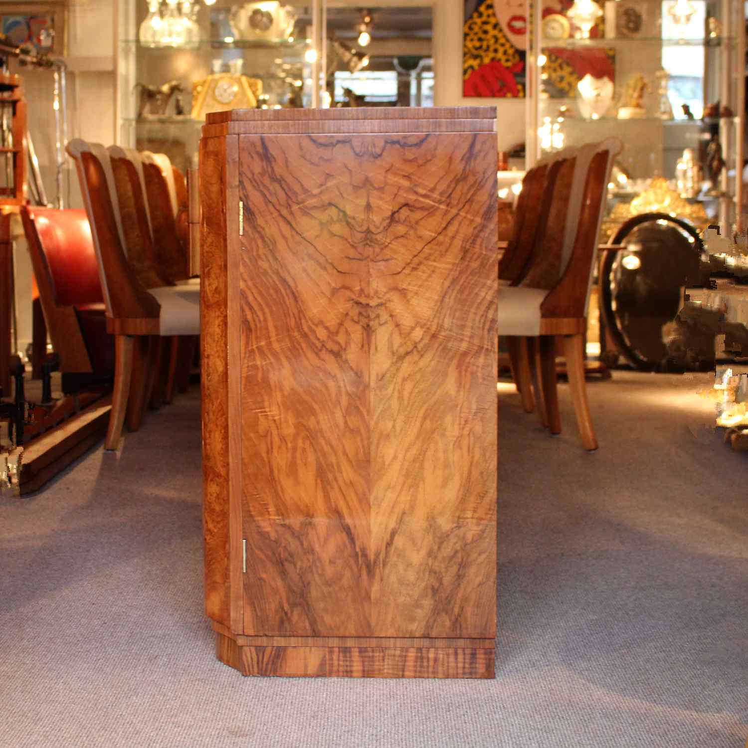 Art Deco sideboard in figured walnut circa 1930