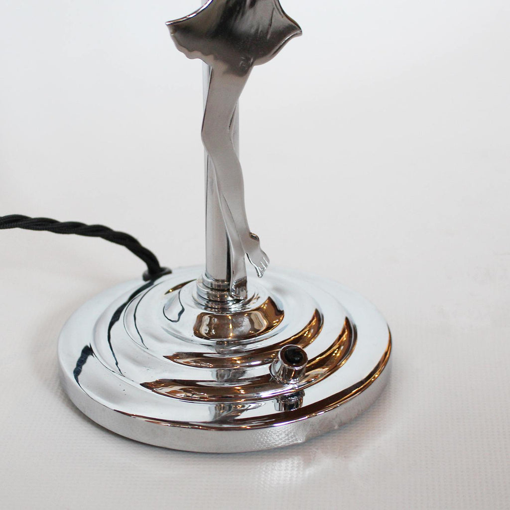 White Glass Table Lamp