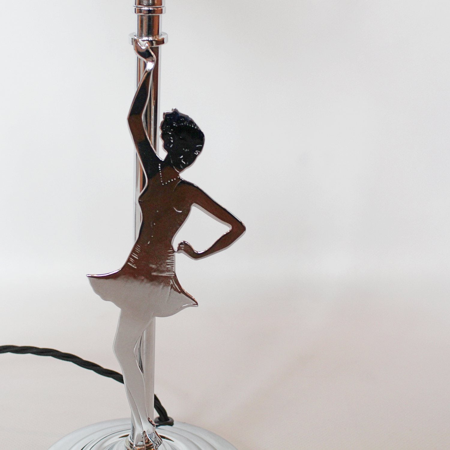 White Glass Table Lamp