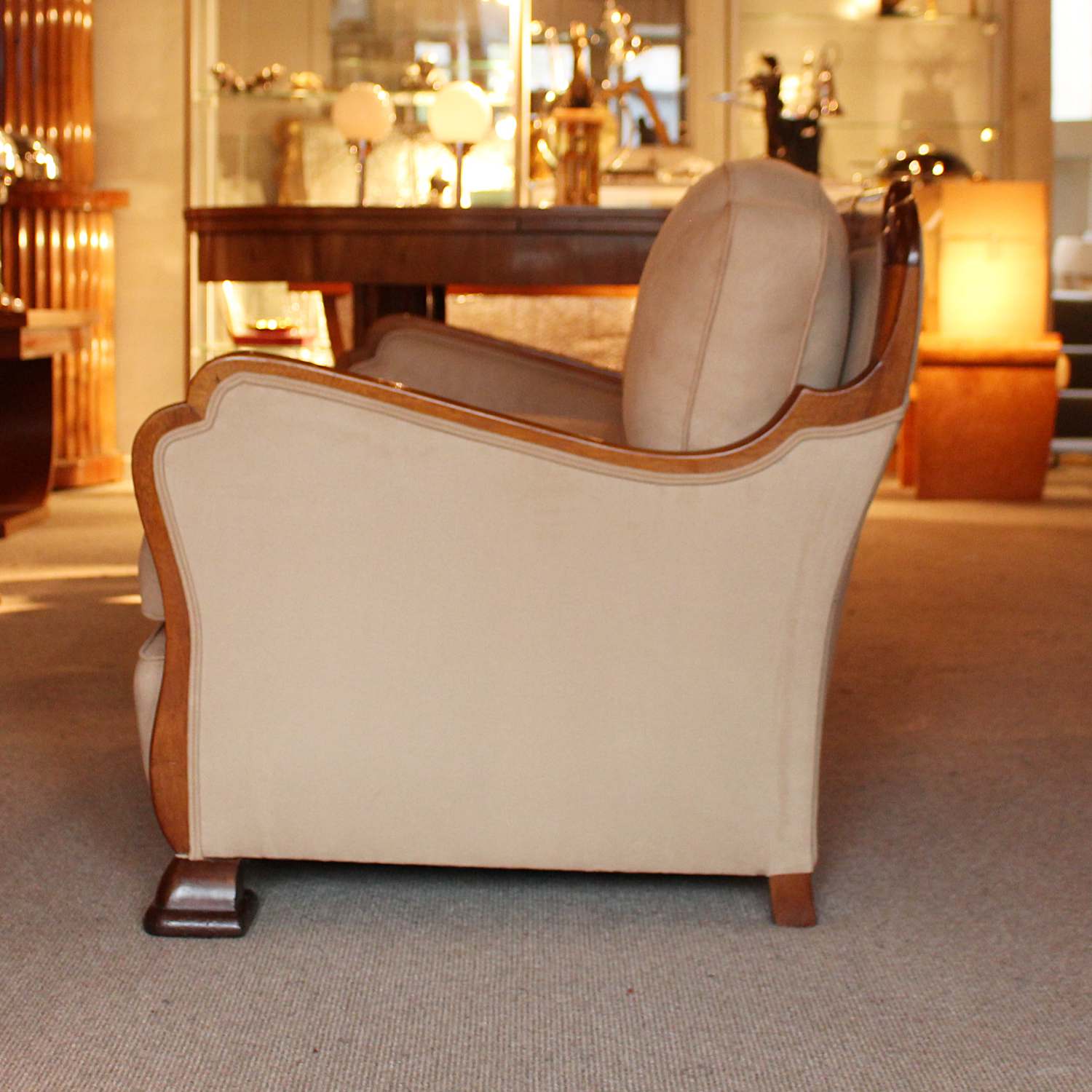 Art Deco three piece suite sofa and armchairs circa 1925 at Jeroen Markies