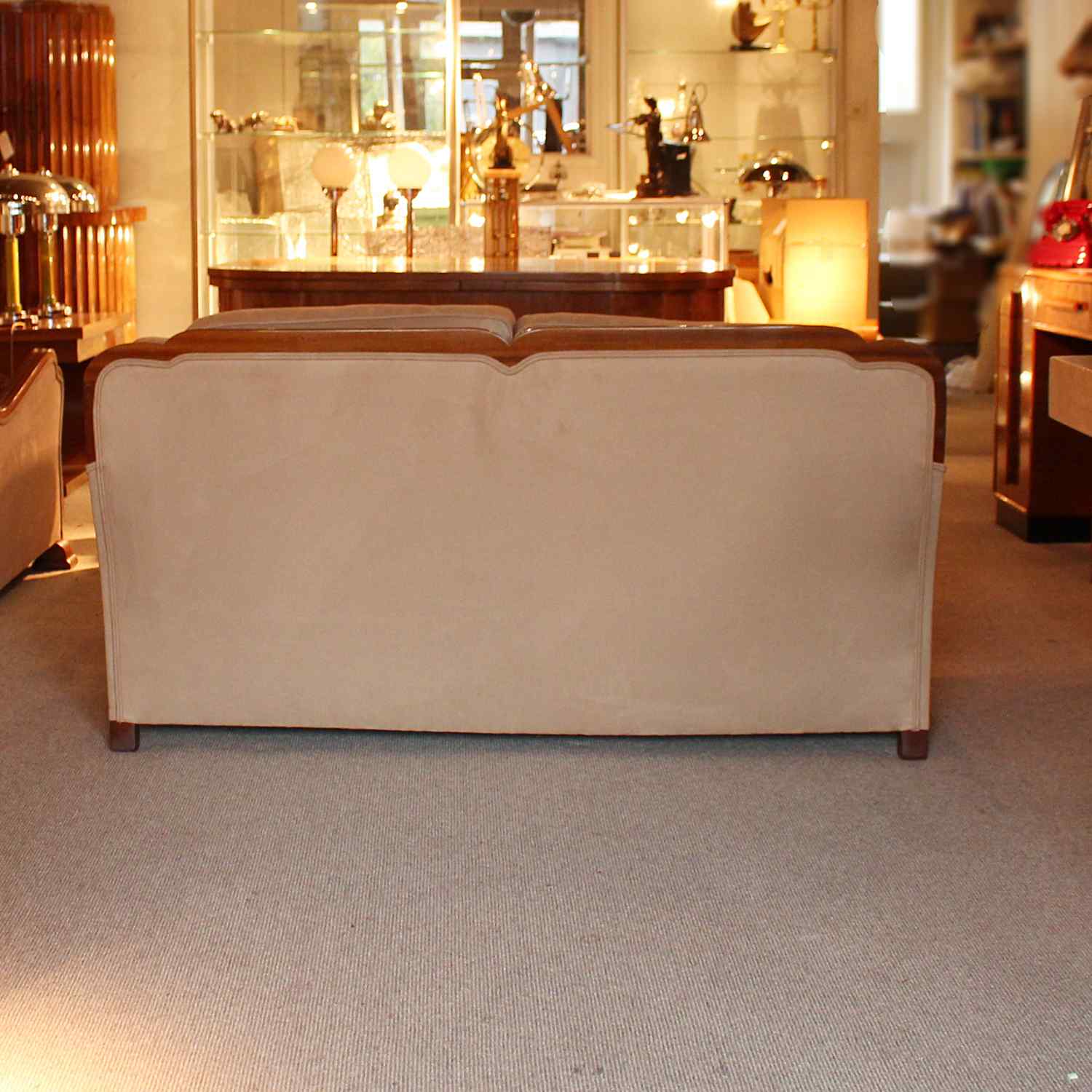 Art Deco three piece suite sofa and armchairs circa 1925 at Jeroen Markies