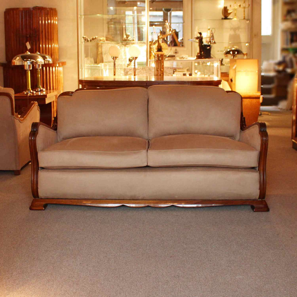 Art Deco three piece suite sofa and armchairs circa 1925 at Jeroen Markies