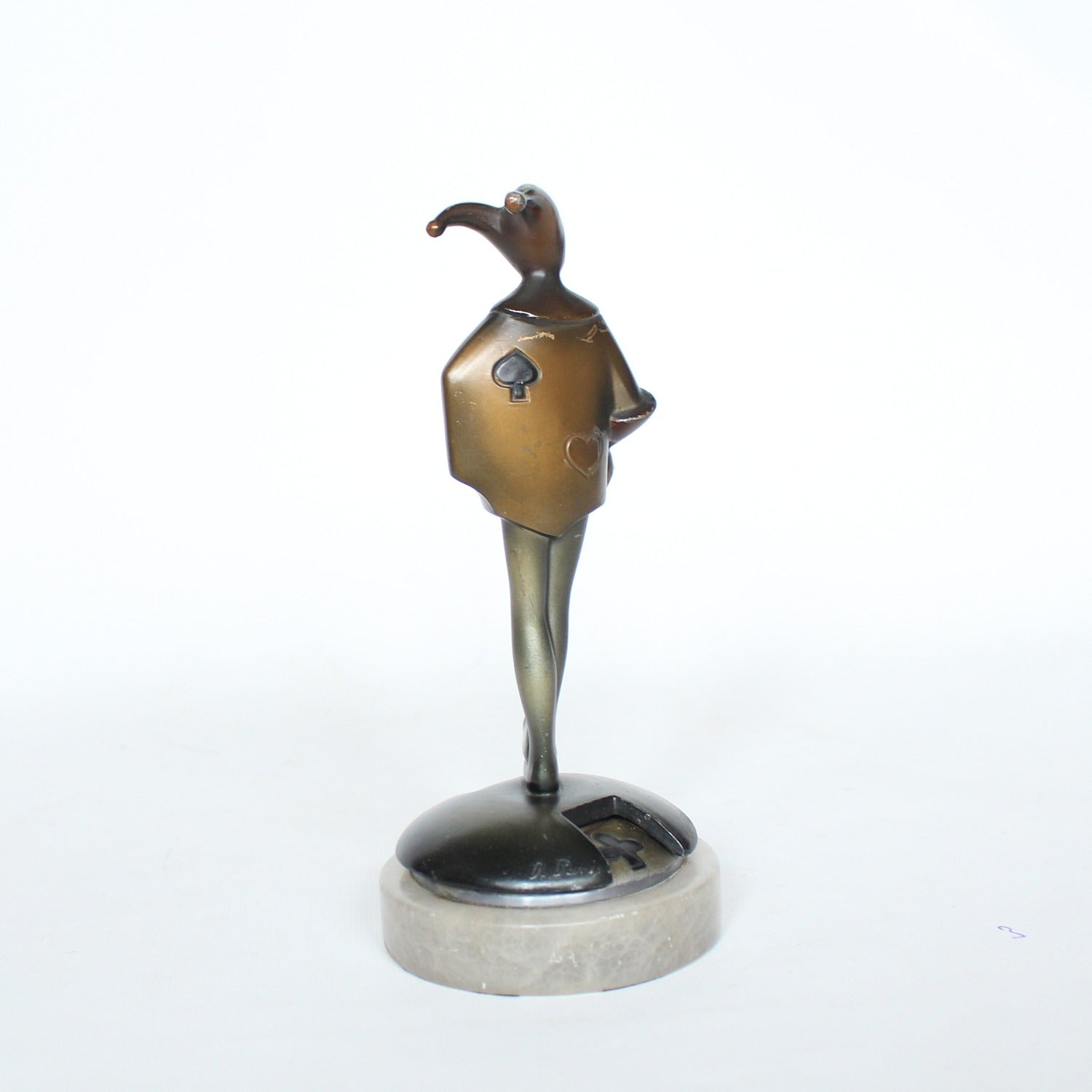 Roland Paris Art Deco trump marker for bridge at Jeroen Markies