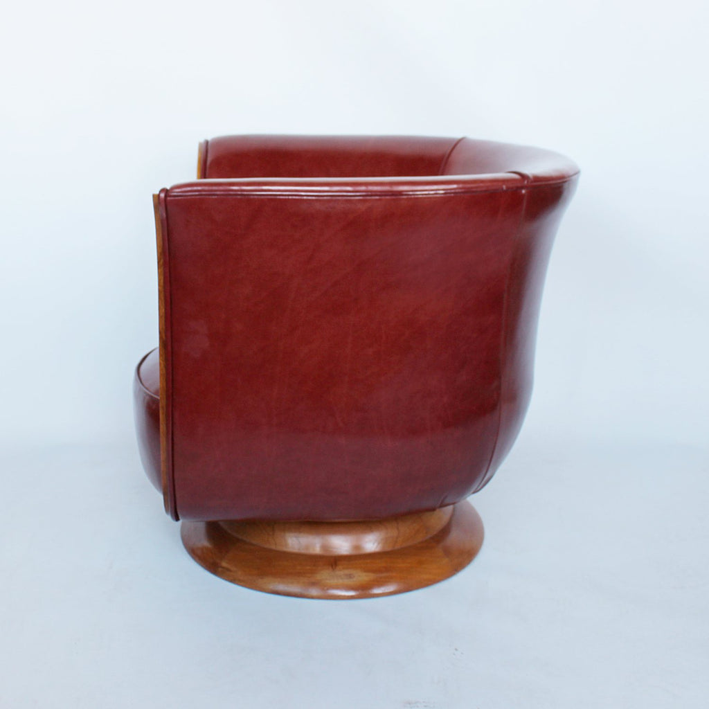 French Art Deco tulip chairs circa 1930