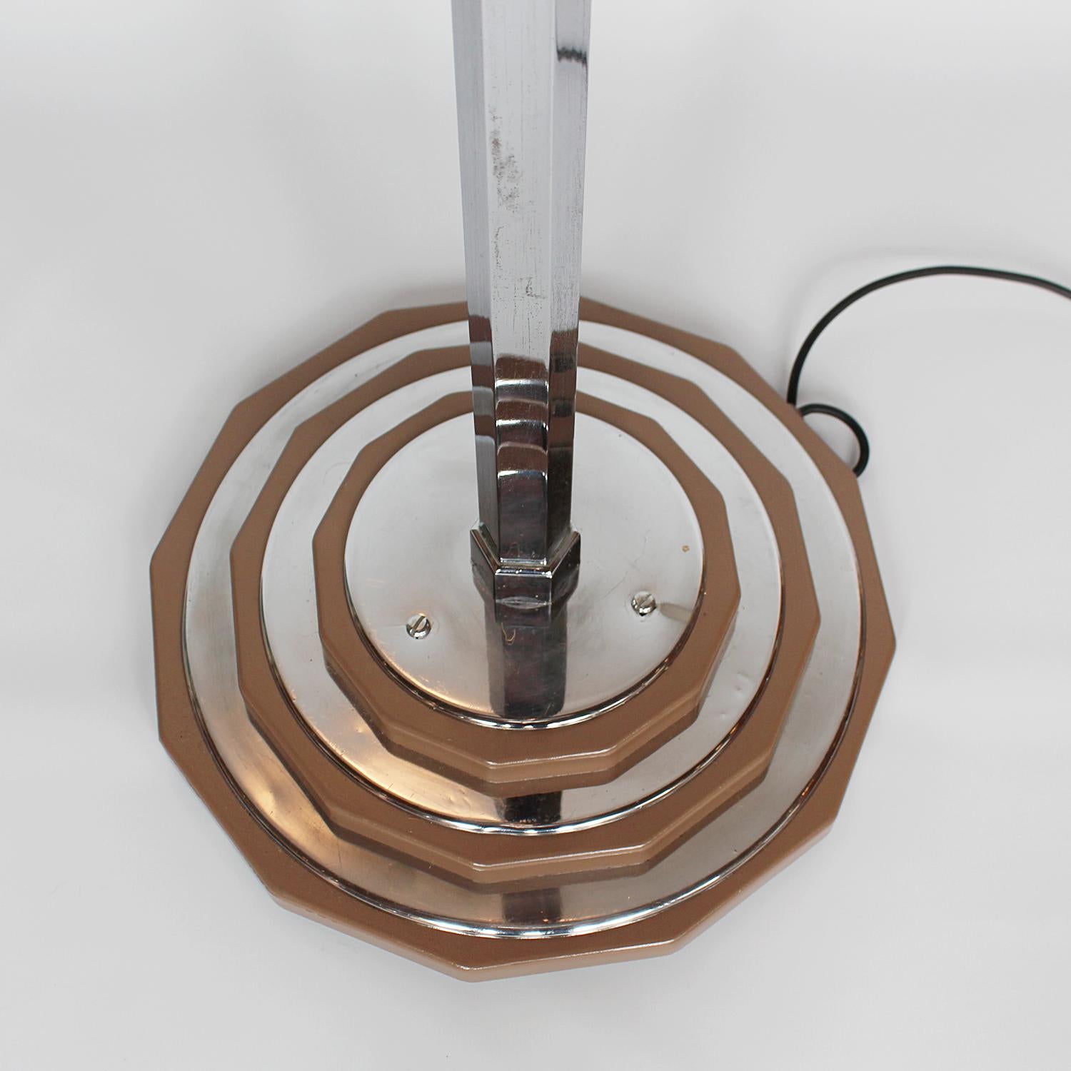 Art Deco uplighter floor lamp