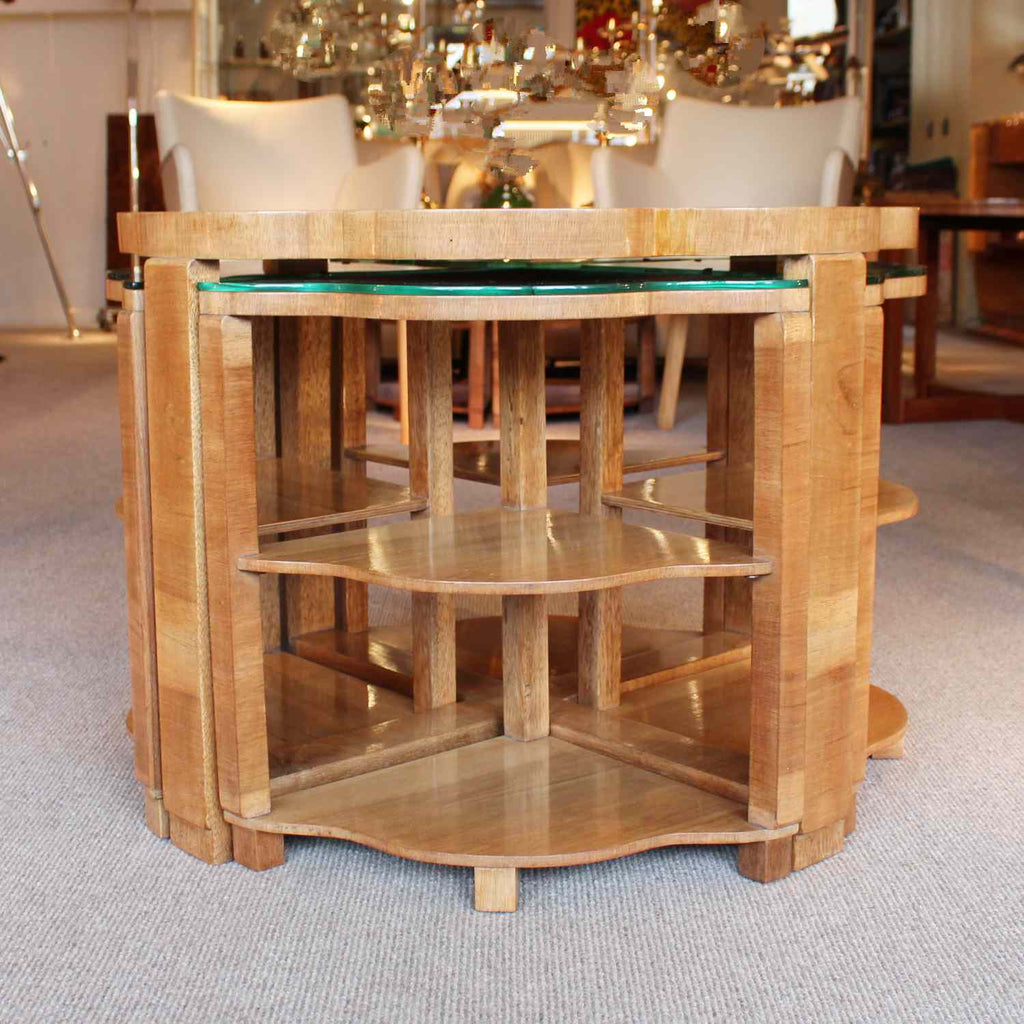 Art Deco walnut coffee table circa 1930 at Jeroen Markies