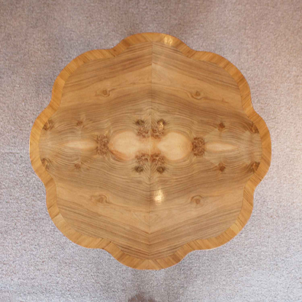Art Deco walnut coffee table circa 1930 at Jeroen Markies