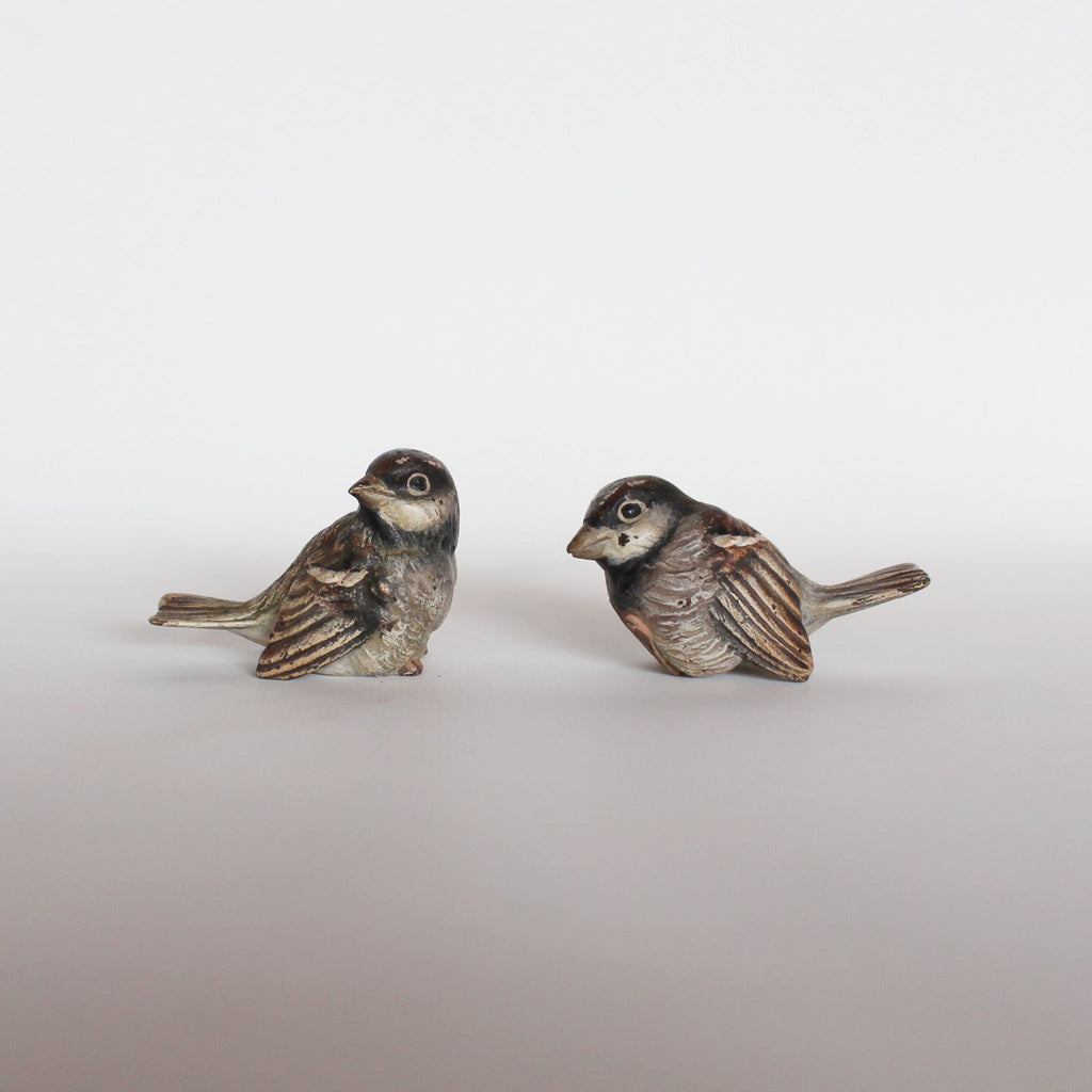 Art Deco small  bronze wrens at Jeroen Markies
