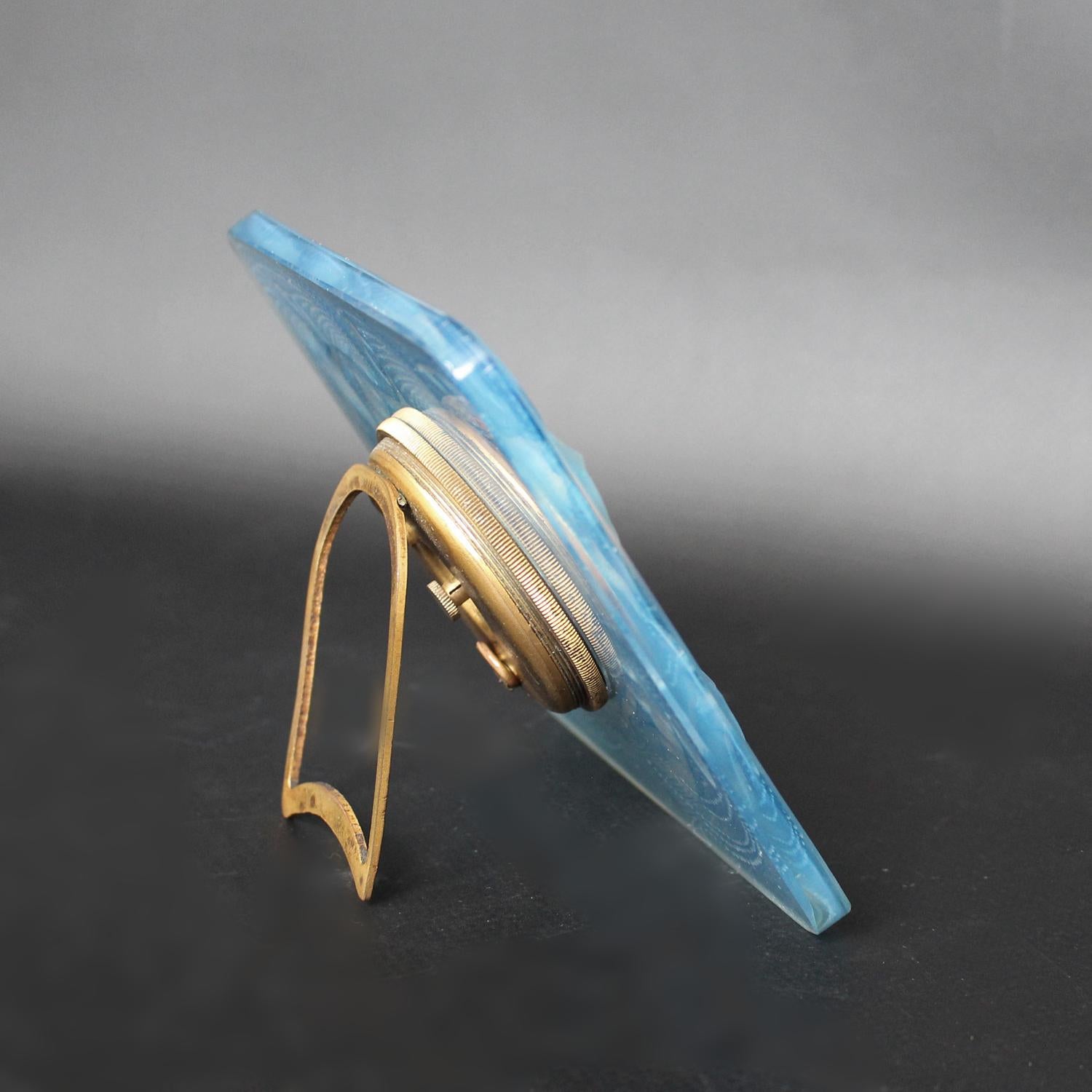 Art Deco Lalique Naiades clock at Jeroen Markies