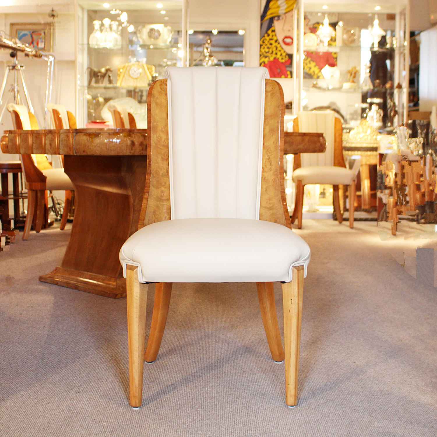 Hille designed Art Deco 8 seat dining table and chairs circa 1930