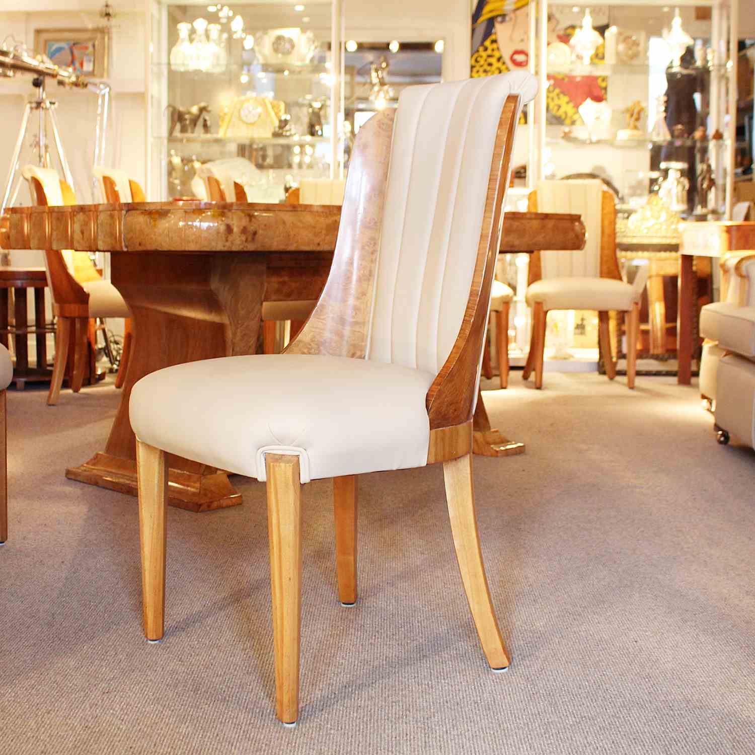Hille designed Art Deco 8 seat dining table and chairs circa 1930