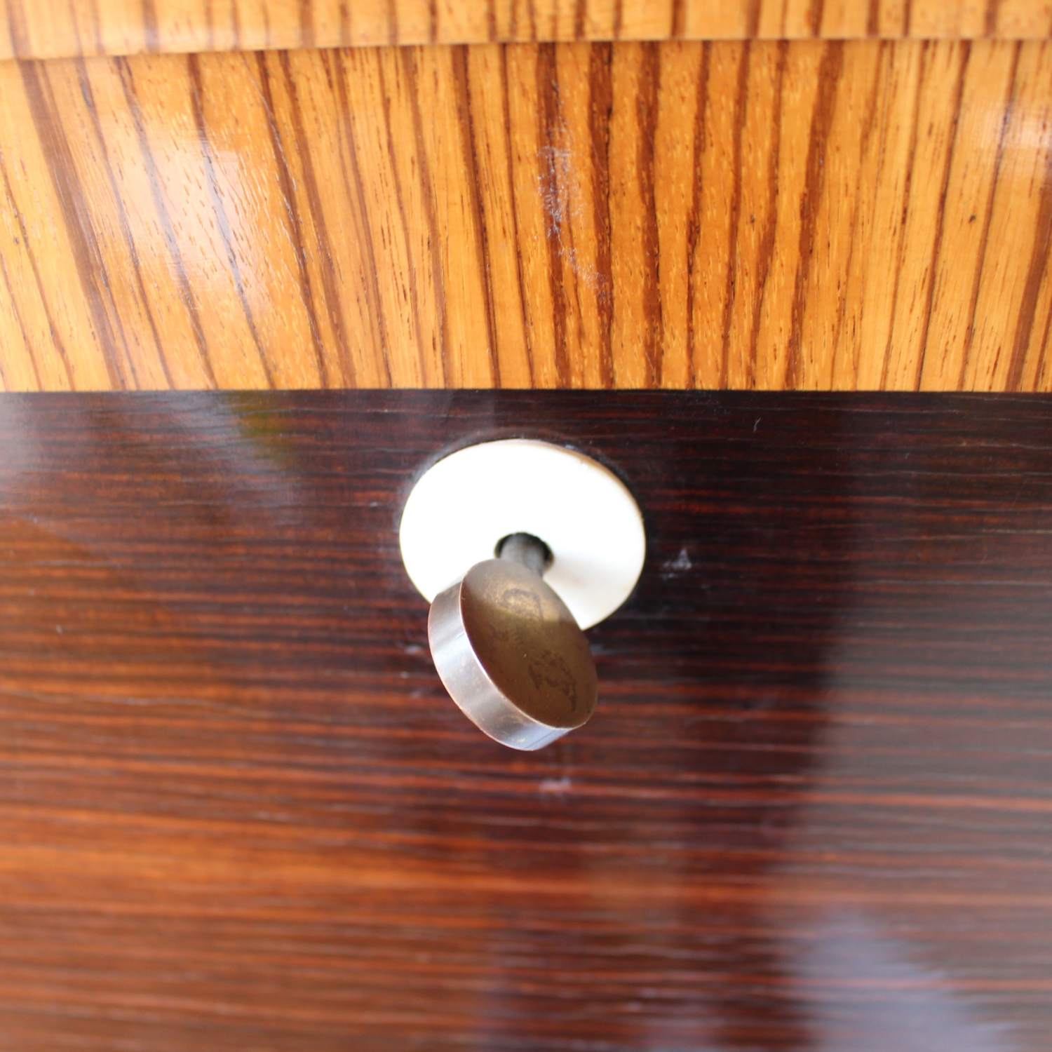 Art Deco writing cabinet in macassar ebony at Jeroen Markies