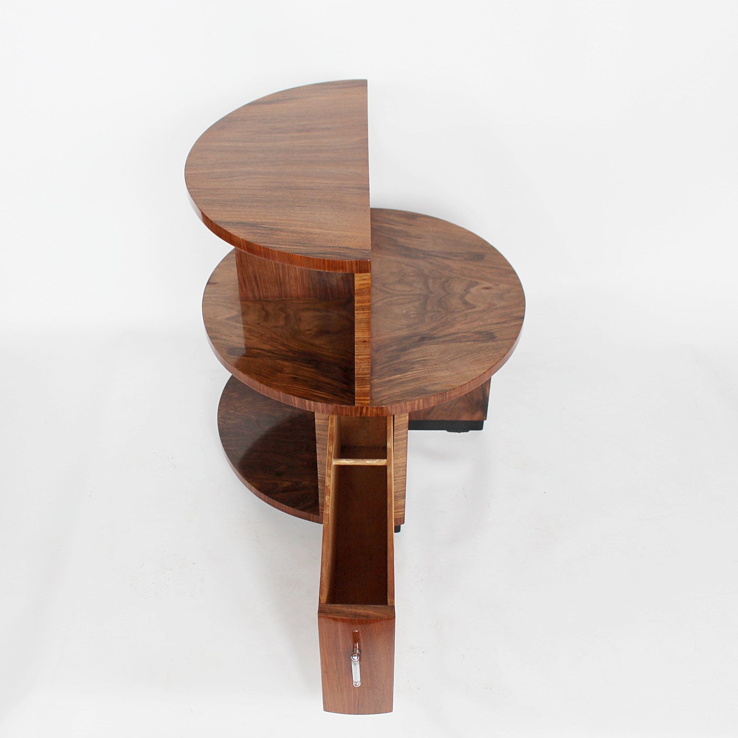 Art Deco library table with integral drawer circa 1930