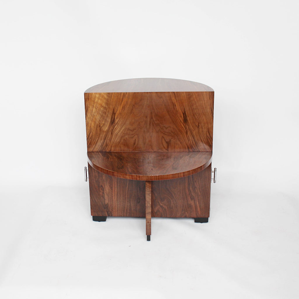 Art Deco library table with integral drawer circa 1930