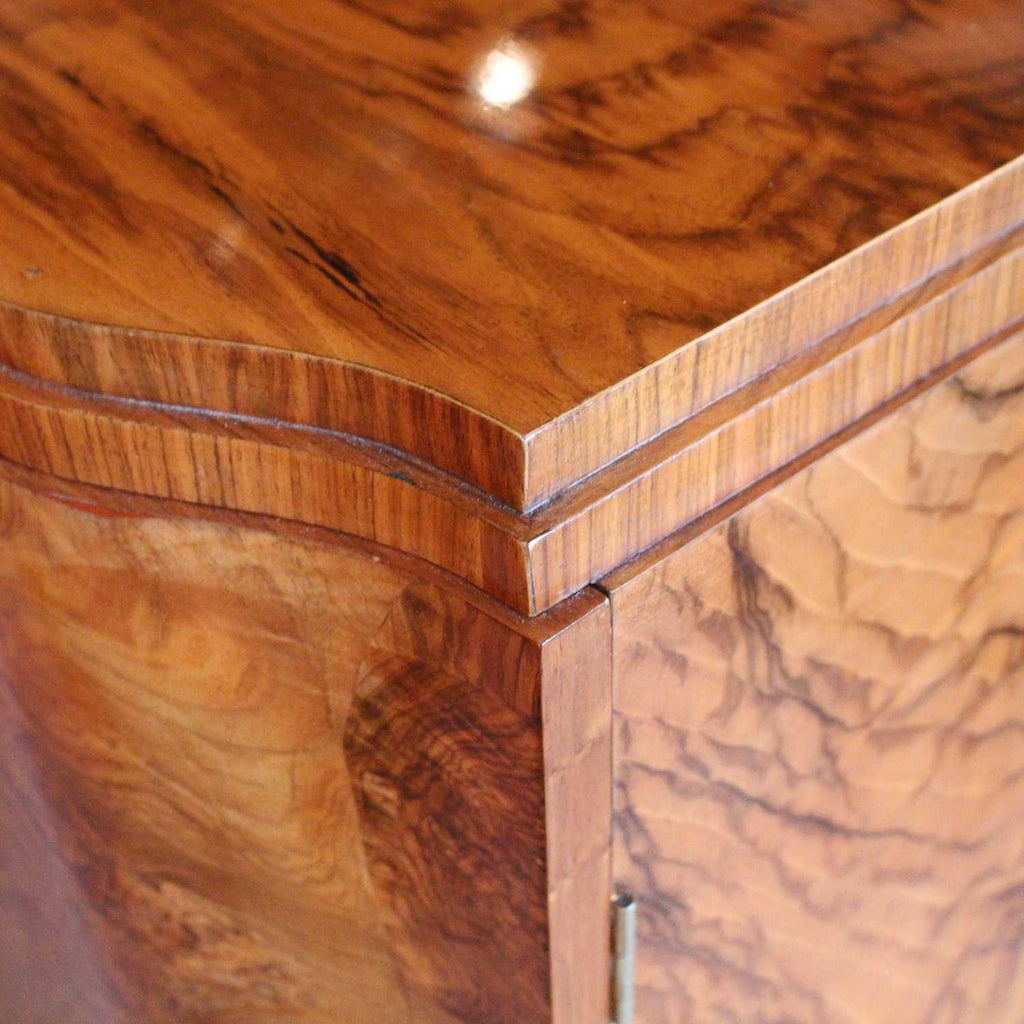 Art Deco sideboard in figured walnut circa 1930