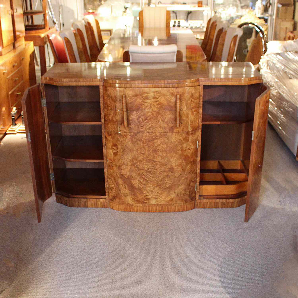 Art Deco sideboard in figured walnut circa 1930