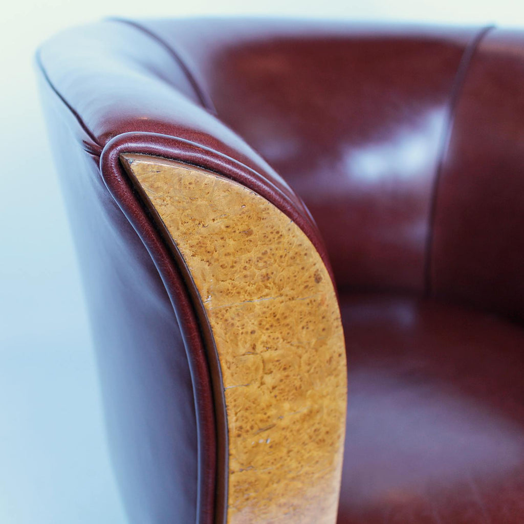 French Art Deco tulip chairs circa 1930