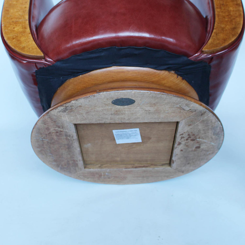 French Art Deco tulip chairs circa 1930