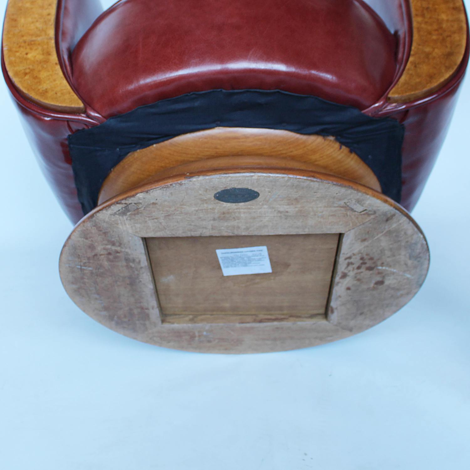 French Art Deco tulip chairs circa 1930