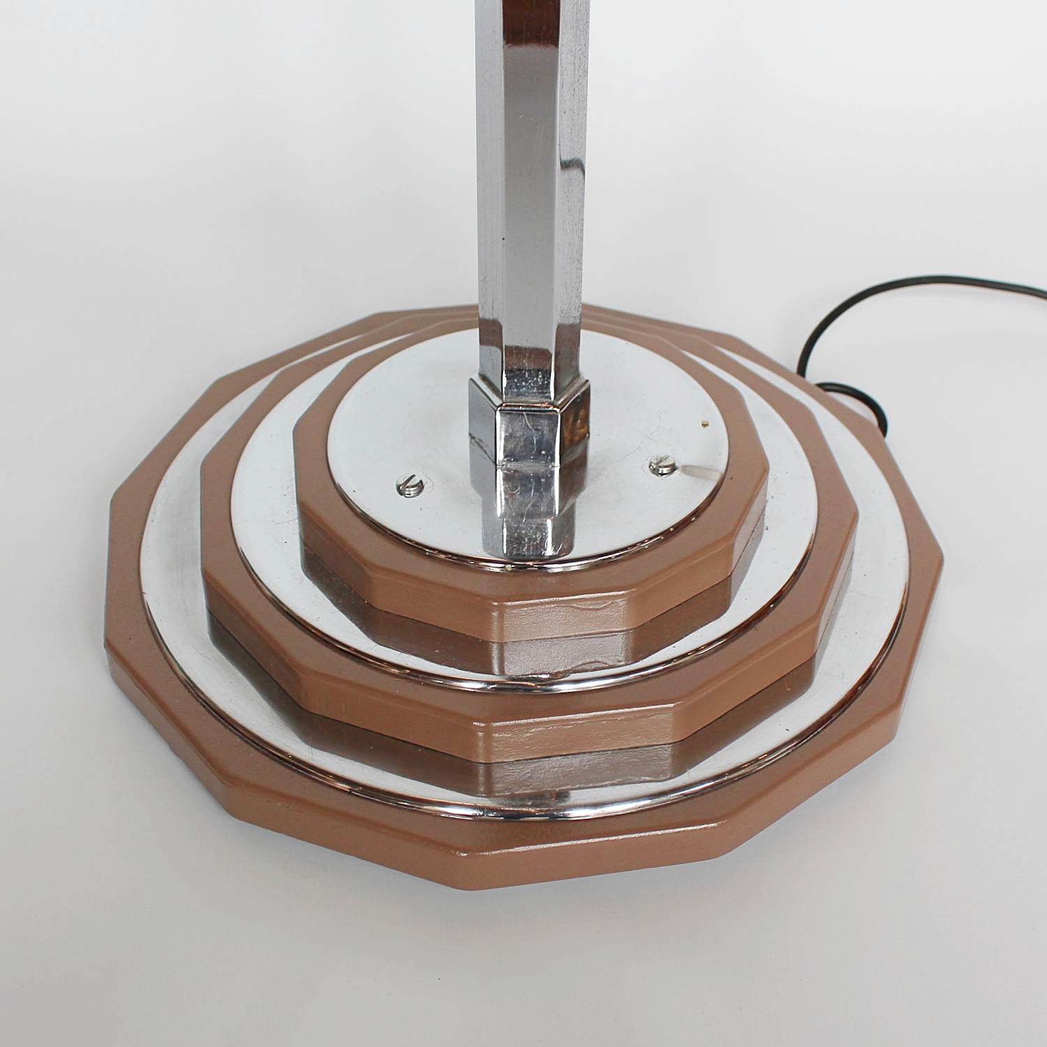 Art Deco uplighter floor lamp