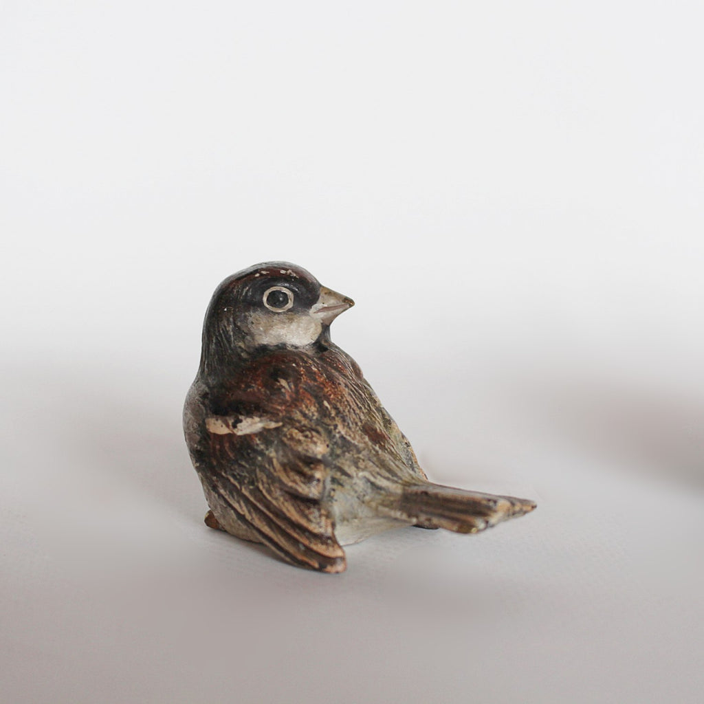 Art Deco small  bronze wrens at Jeroen Markies