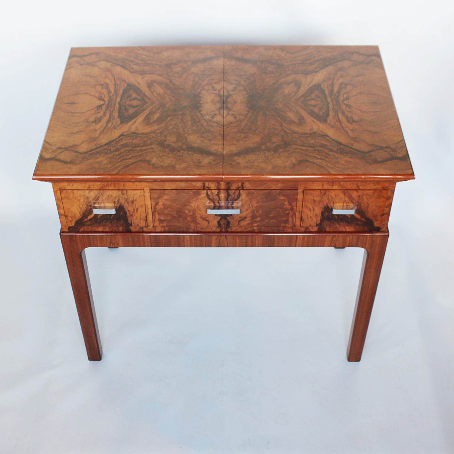 Original Art Deco gaming table by Asprey of London circa 1930