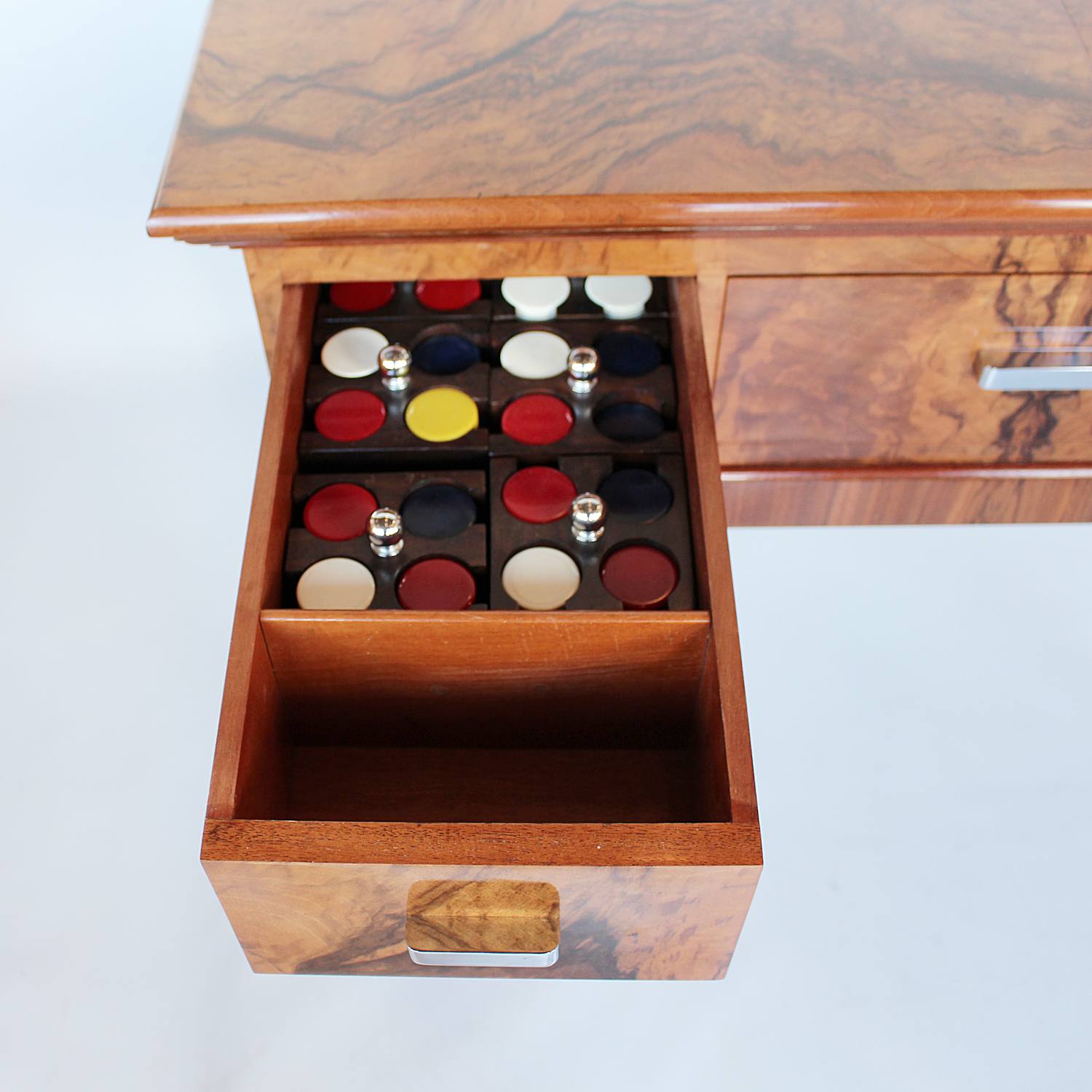 Original Art Deco gaming table by Asprey of London circa 1930