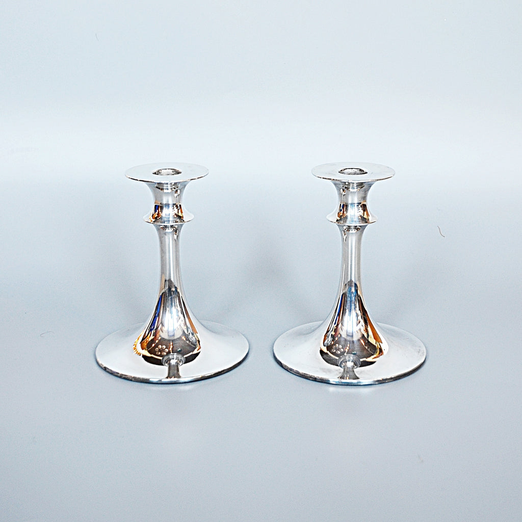 Pair of Silver Candlesticks