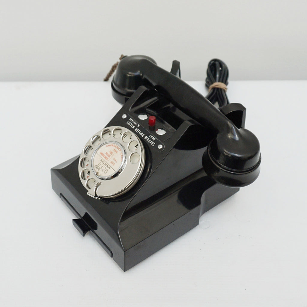 Original GPO Black Bakelite Telephone - Jeroen Markies Art Deco