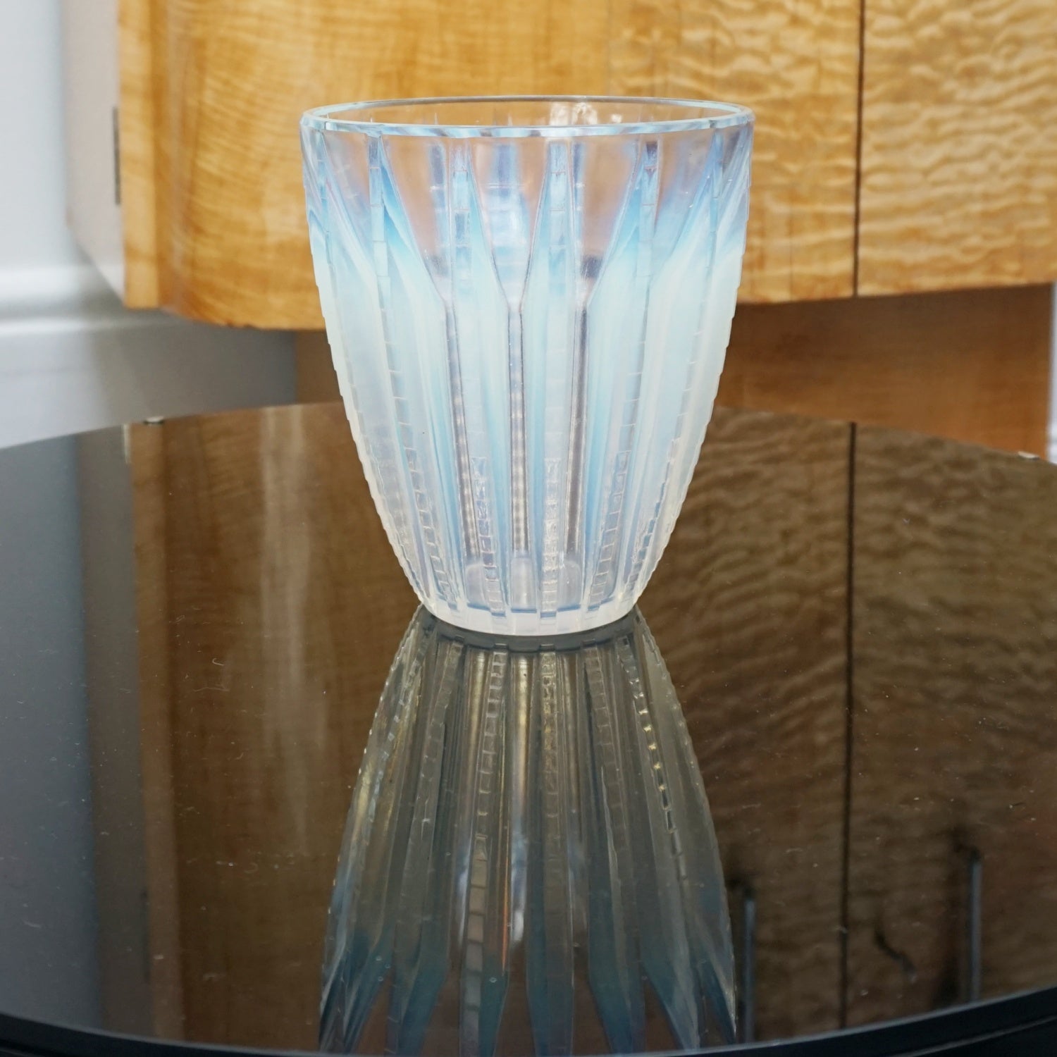 Chamonix, an Art Deco Opalescent Glass Vase by Rene Lalique - Jeroen Markies Art Deco