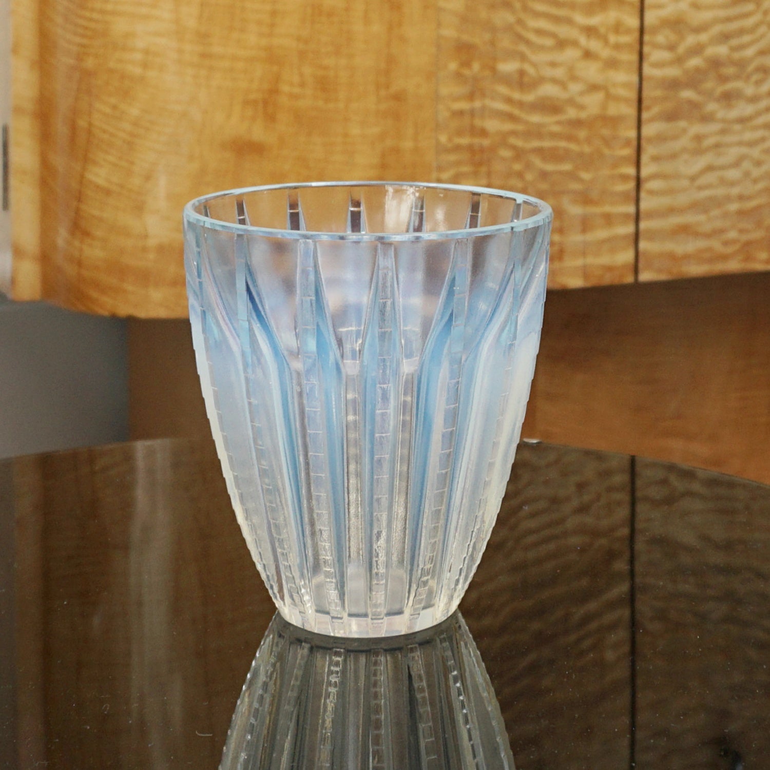 Chamonix Art Deco Opalescent Glass Vase by Rene Lalique - Jeroen Markies Art Deco
