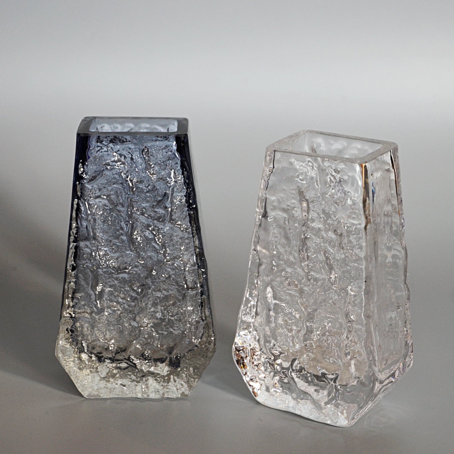 Collection of Fourteen Textured 'Coffin' Bark Vases