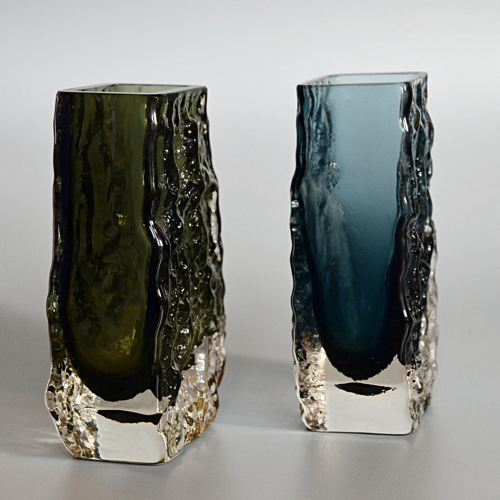 Collection of Fourteen Textured 'Coffin' Bark Vases
