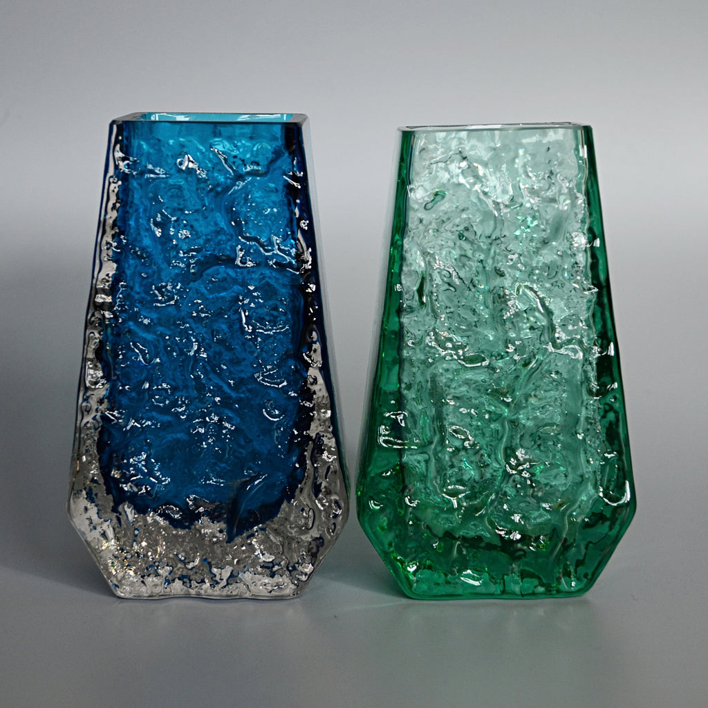 Collection of Fourteen Textured 'Coffin' Bark Vases