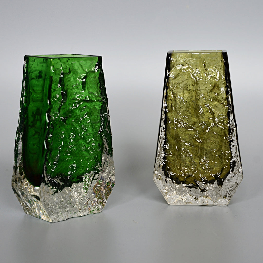 Collection of Fourteen Textured 'Coffin' Bark Vases