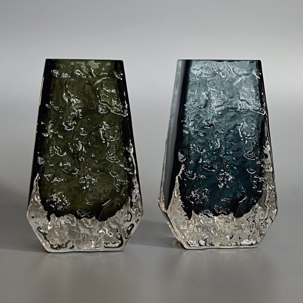 Collection of Fourteen Textured 'Coffin' Bark Vases