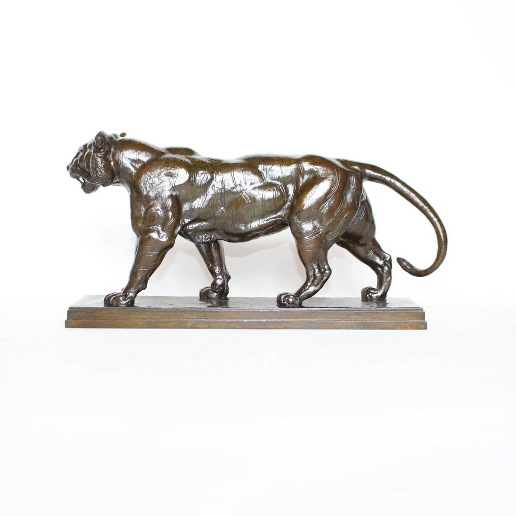 Antoine Louis Barye Walking Lion and Walking Tiger circa 1870 at Jeroen Markies