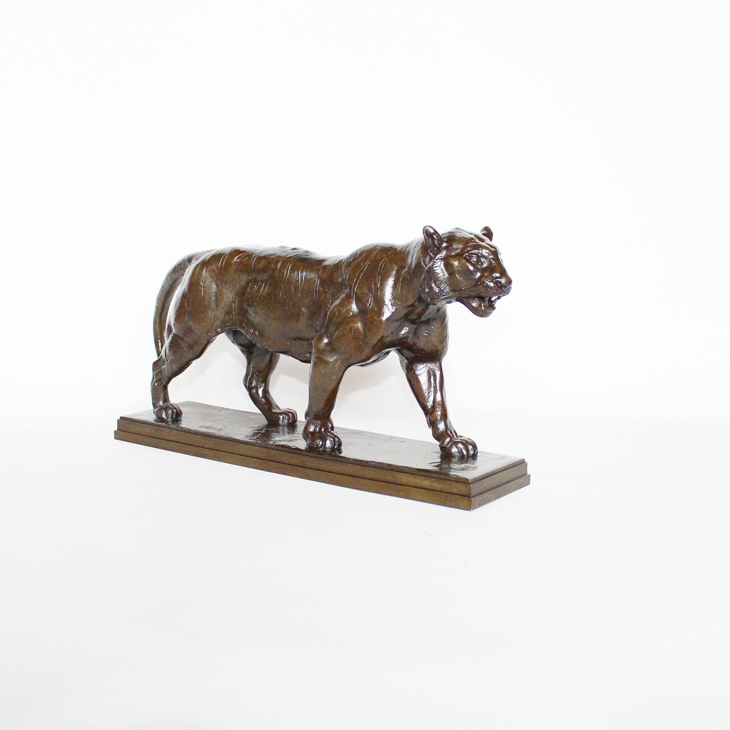 Antoine Louis Barye Walking Lion and Walking Tiger circa 1870 at Jeroen Markies