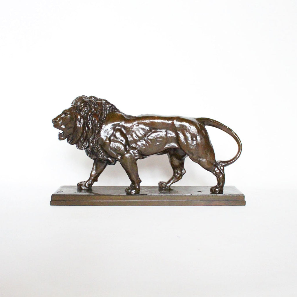 Antoine Louis Barye Walking Lion and Walking Tiger circa 1870 at Jeroen Markies