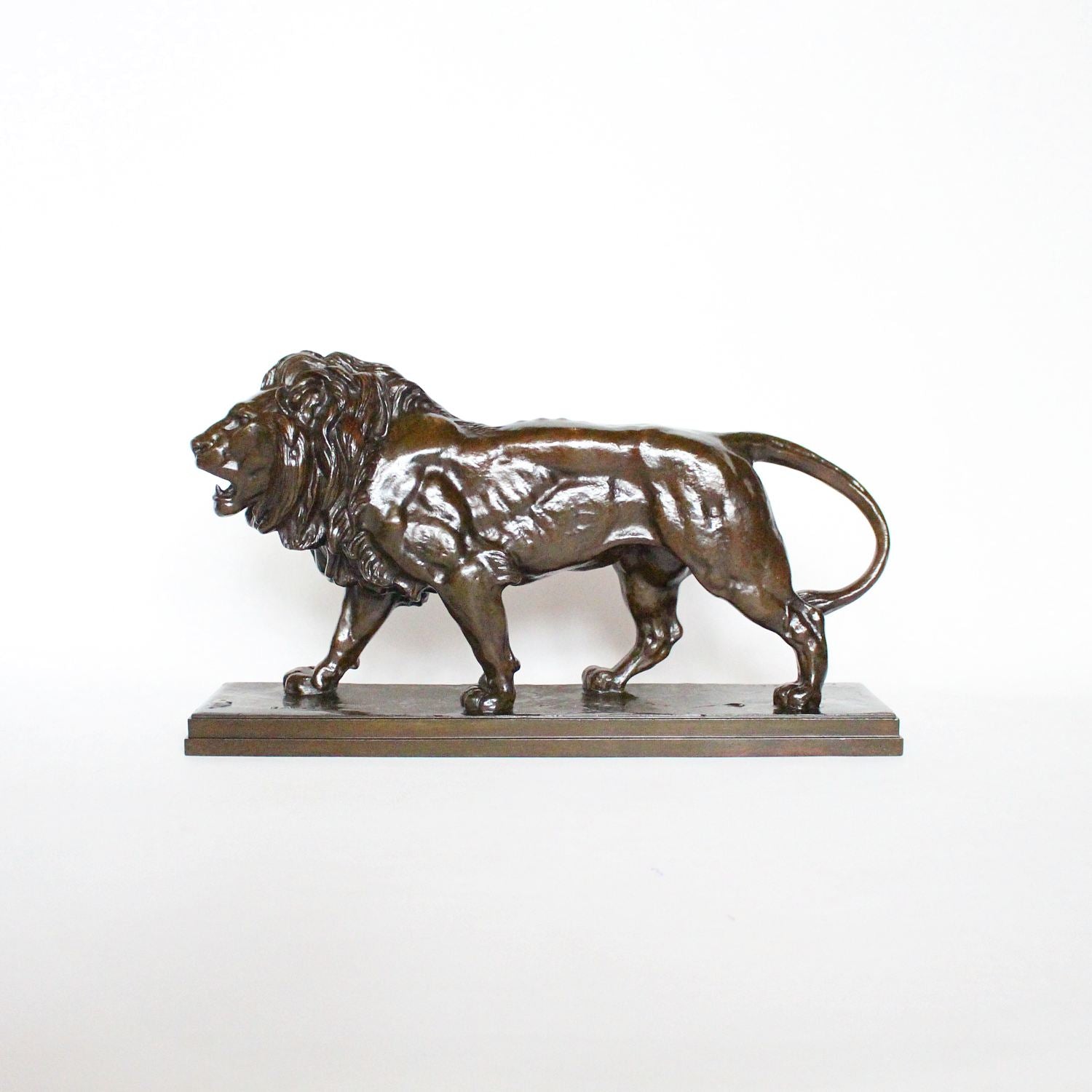 Antoine Louis Barye Walking Lion and Walking Tiger circa 1870 at Jeroen Markies