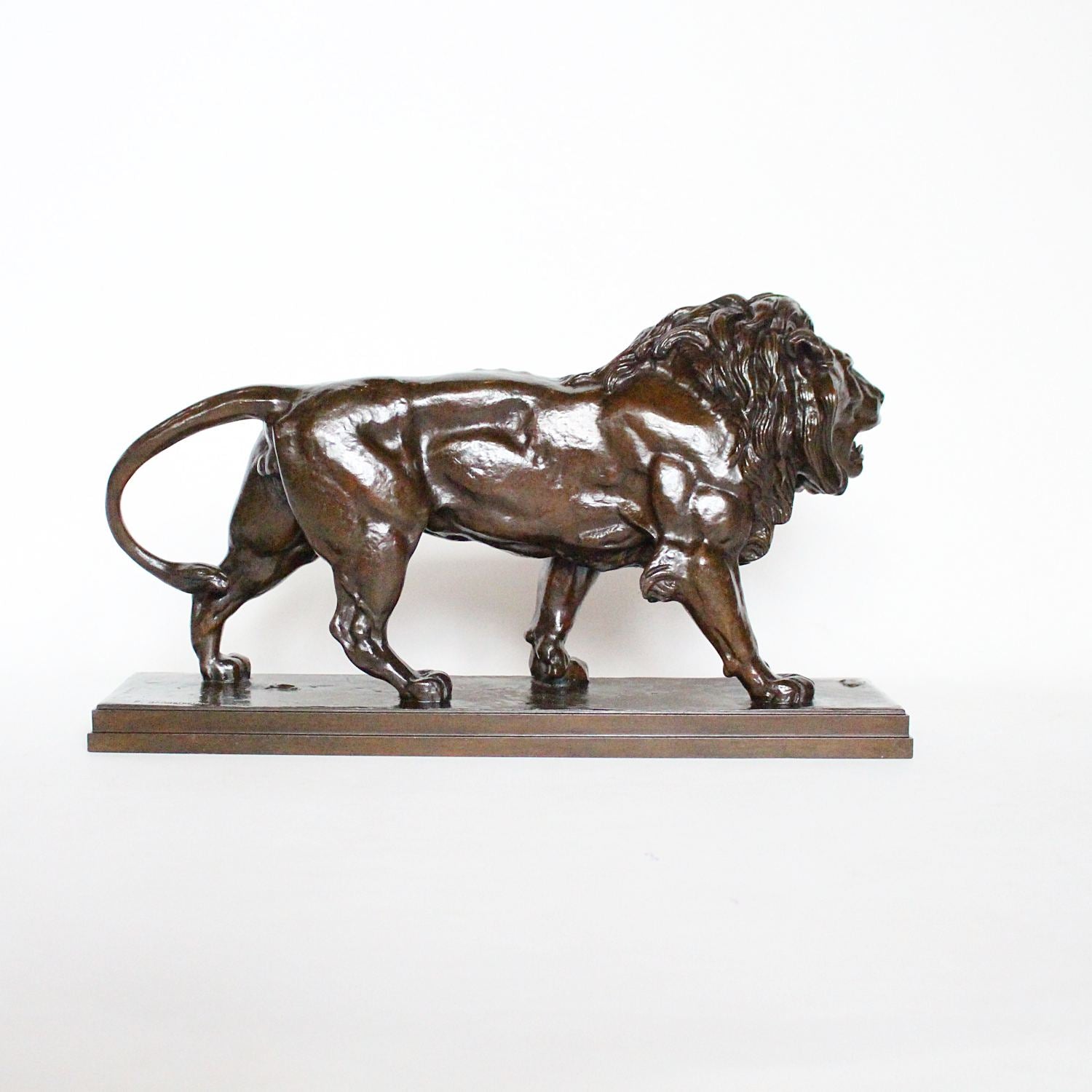 Antoine Louis Barye Walking Lion and Walking Tiger circa 1870 at Jeroen Markies