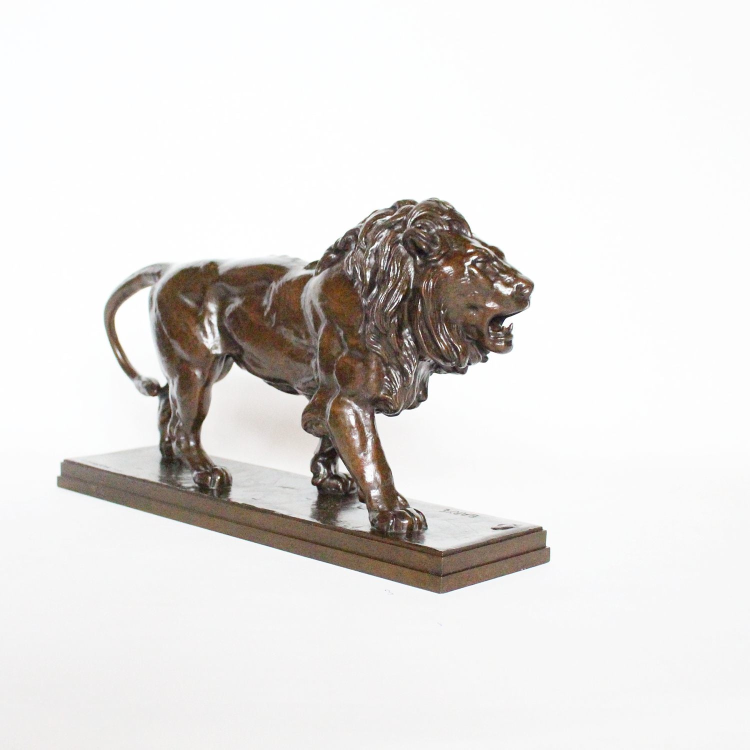 Antoine Louis Barye Walking Lion and Walking Tiger circa 1870 at Jeroen Markies