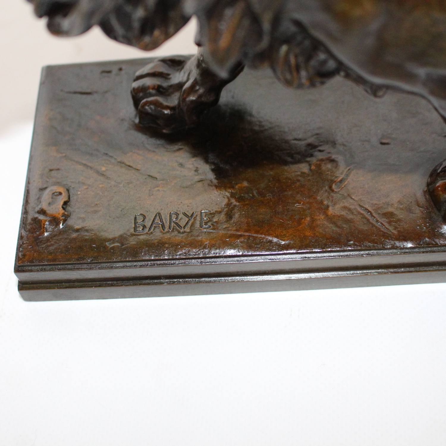 Antoine Louis Barye Walking Lion and Walking Tiger circa 1870 at Jeroen Markies