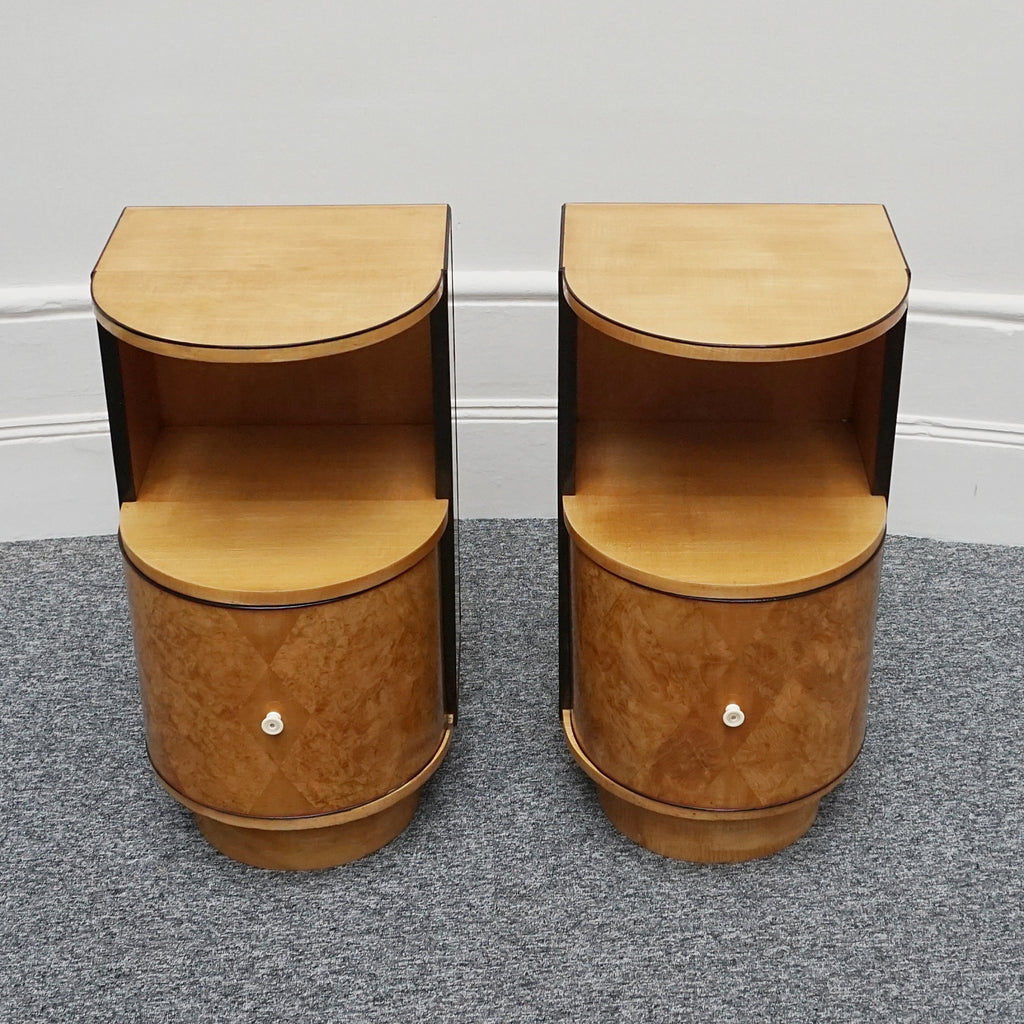 A Pair of Art Deco Bedside Cabinets by James Henry Sellers Circa 1930 English Art Deco - Jeroen Markies Art Deco