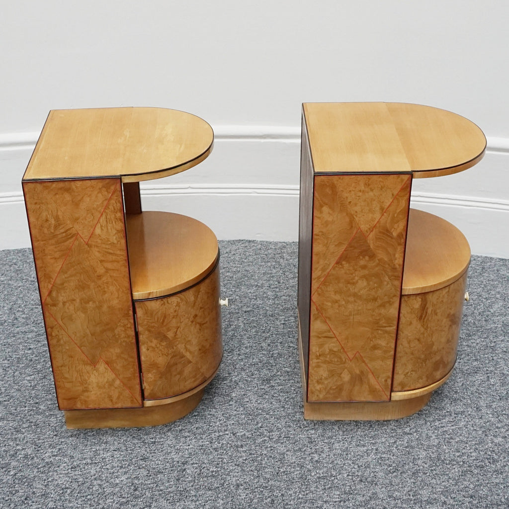 A Pair of Art Deco Bedside Cabinets by James Henry Sellers Circa 1930 English Art Deco - Jeroen Markies Art Deco