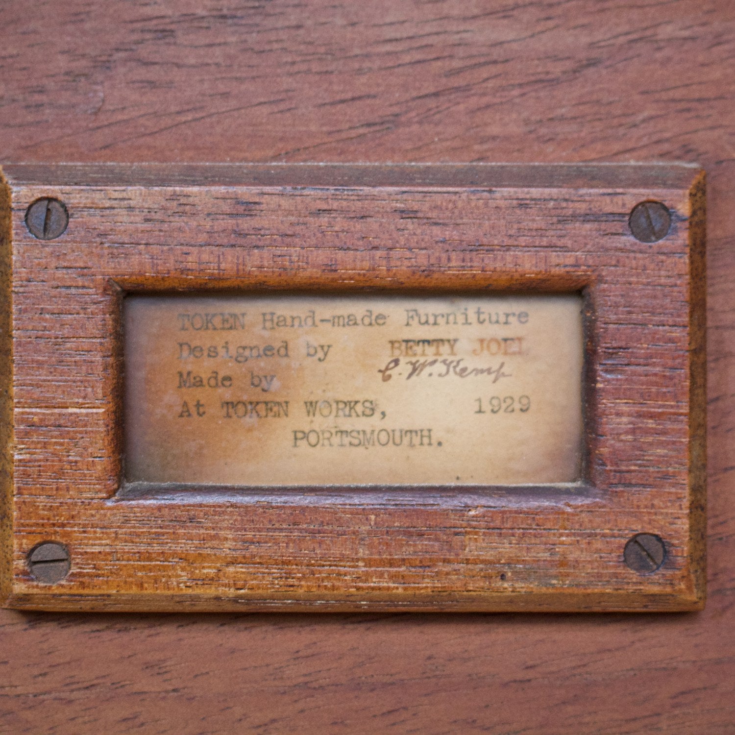 A Signed Art Deco Console Table/Sideboard by Betty Joel Jeroen Markies Art Deco