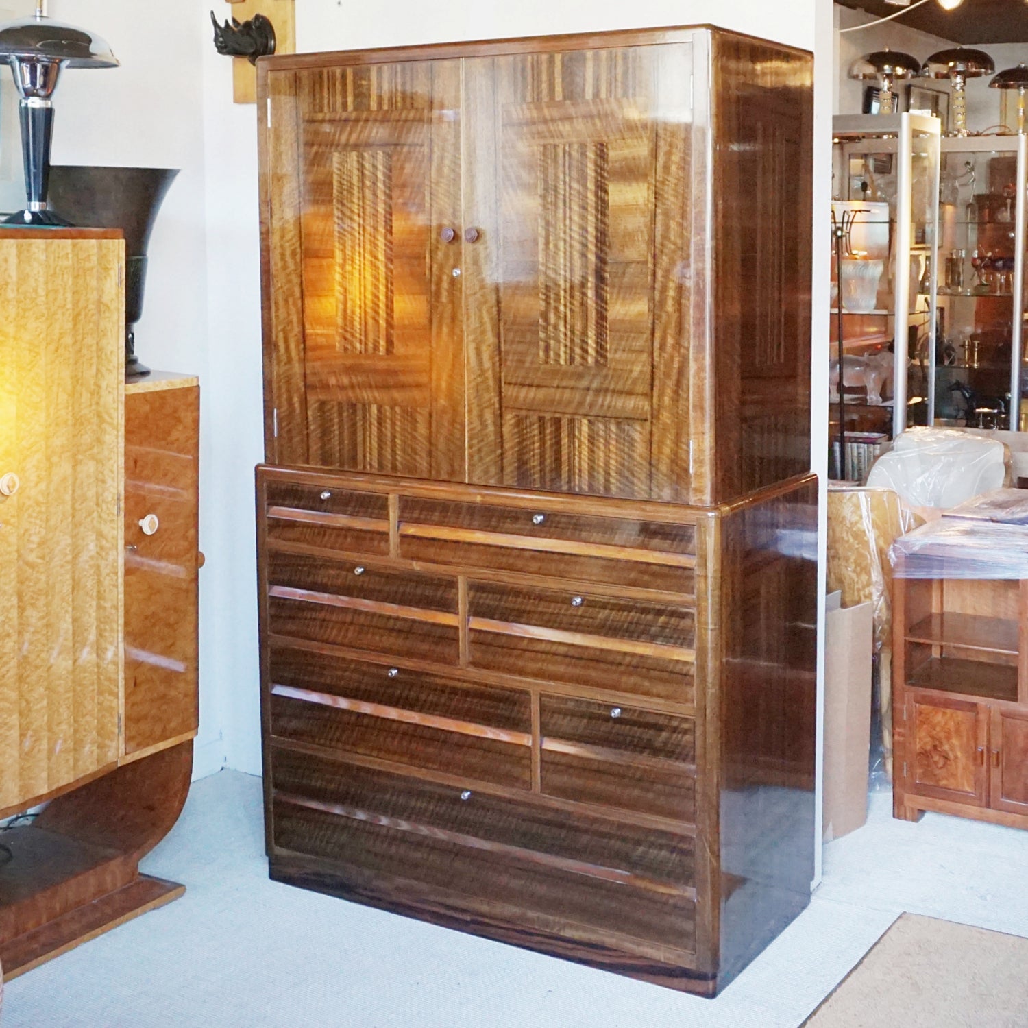 Art Deco Linen Cabinet by Betty Joel Signed and Dated 1935 Art Deco - Jeroen Markies Art Deco