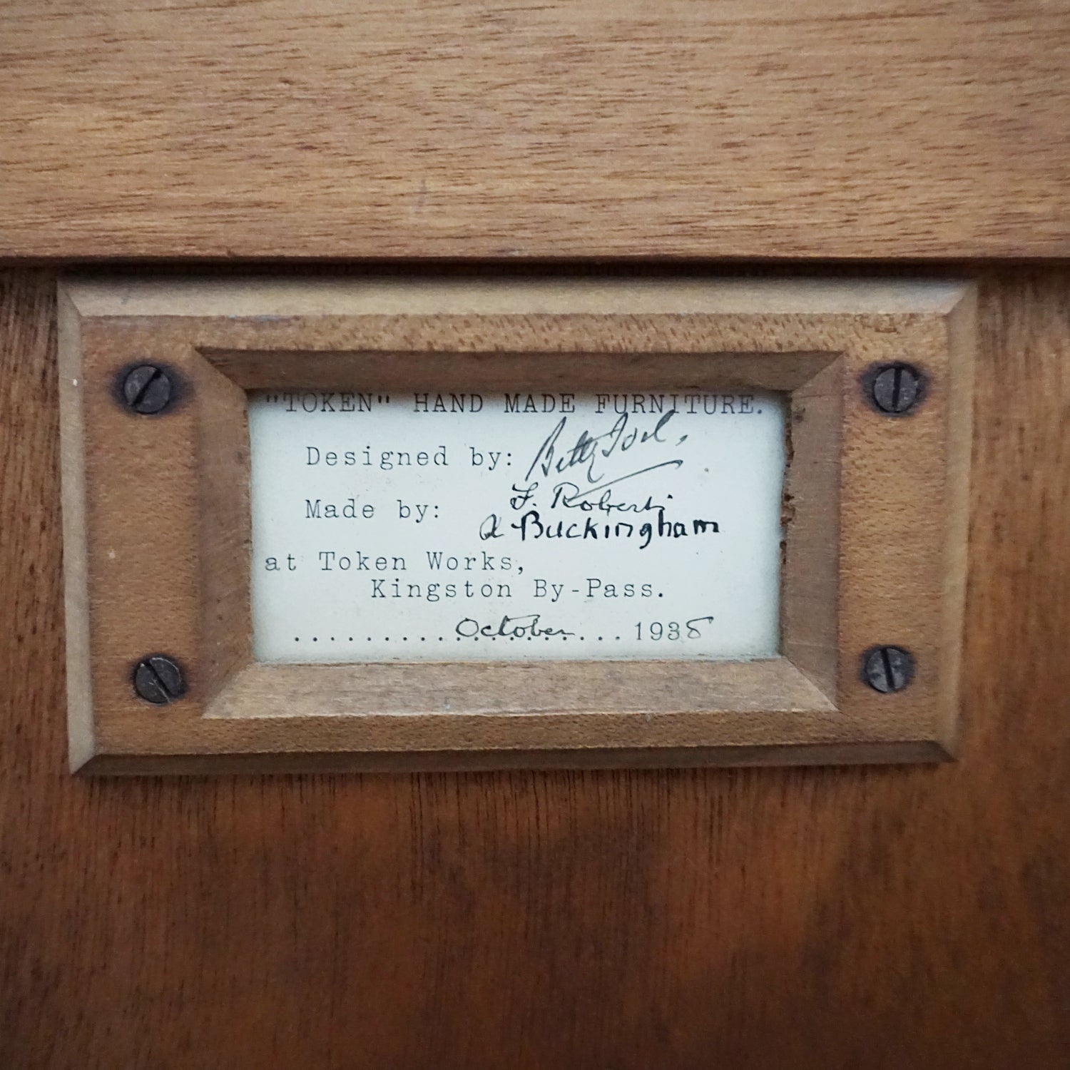 Art Deco Linen Cabinet by Betty Joel Signed and Dated 1935 Art Deco - Jeroen Markies Art Deco