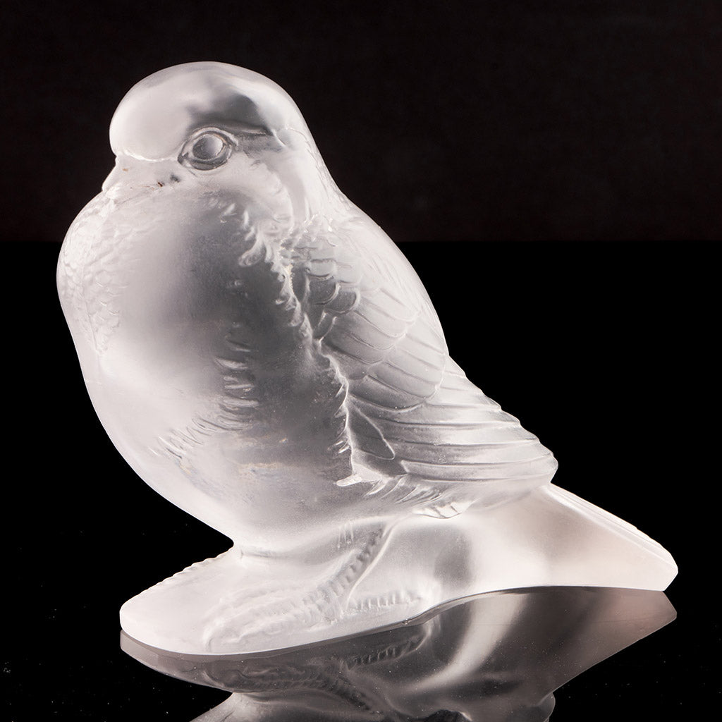 'Moineau Fier' Rene Lalique Vintage Bird Paperweight - Jeroen Markies Art Deco