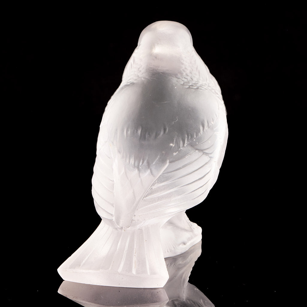 'Moineau Fier' Rene Lalique Vintage Bird Paperweight - Jeroen Markies Art Deco